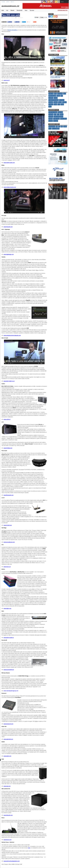 Plasa 2010: news audio